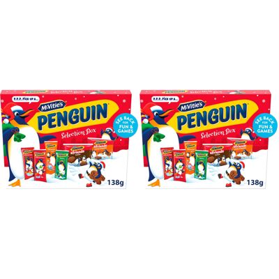McVitie's McVities Penguin Chocolate Biscuit Bars Selection Box Includes 5 Varieties McVitie's McVities Penguin Chocolate Biscuit Bars Selection Box Includes 5 Varieties