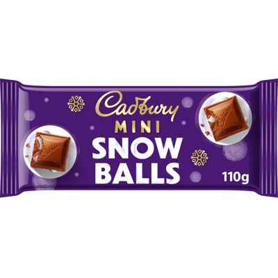 Cadbury Dairy Milk Mini Snowballs Chocolate Bar Dairy Milk with Mini Festiv Cadbury Dairy Milk Mini Snowballs Chocolate Bar Dairy Milk with Mini Festiv