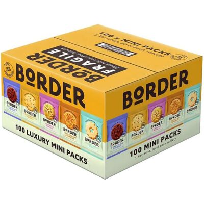 Border Biscuits Mini Selection Box, 100 Packs, Border Biscuits Mini Selection Box, 100 Packs,