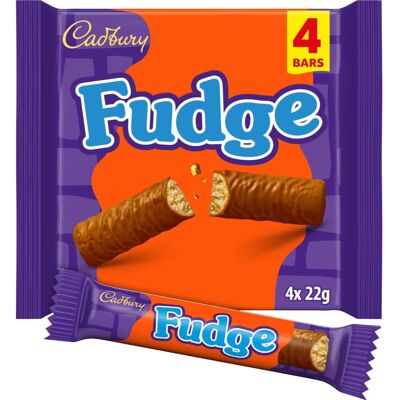 Cadbury Milk Chocolate Fudge Bar 88 g Pack of 4 Bars Cadbury Milk Chocolate Fudge Bar 88 g Pack of 4 Bars