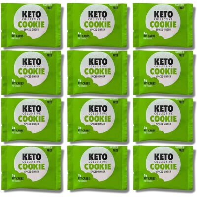 Keto Collective Keto Cookies I 2g Net Carbs I 30g x 12 I Low Sugar I Made w Keto Collective Keto Cookies I 2g Net Carbs I 30g x 12 I Low Sugar I Made w