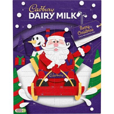 Dairy Milk Chocolate Festive Advent Calendar 24 Chunks of Cadbury D Dairy Milk Chocolate Festive Advent Calendar 24 Chunks of Cadbury D