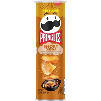 Pringles Smoky Cheddar New Flavour (158g) Pringles Smoky Cheddar New Flavour (158g)