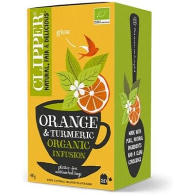 Clipper Organic Turmeric & Orange Tea - Herbal Drink Clipper Organic Turmeric & Orange Tea - Herbal Drink