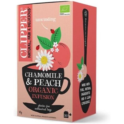 Clipper Organic Chamomile Peach Orange Tea - Herbal Tea Clipper Organic Chamomile Peach Orange Tea - Herbal Tea