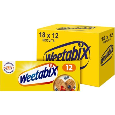 Weetabix, Breakfast, Packed with Fibre, High in Vitamin D, Source of Iron (Pack Weetabix, Breakfast, Packed with Fibre, High in Vitamin D, Source of Iron (Pack