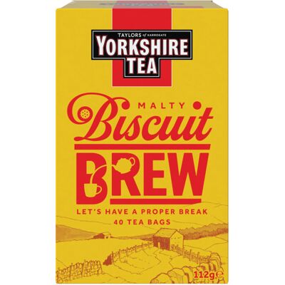 Yorkshire Tea Biscuit Brew Flavoured Tea Bags 4 Boxes of 40 Tea Bags T Yorkshire Tea Biscuit Brew Flavoured Tea Bags 4 Boxes of 40 Tea Bags T
