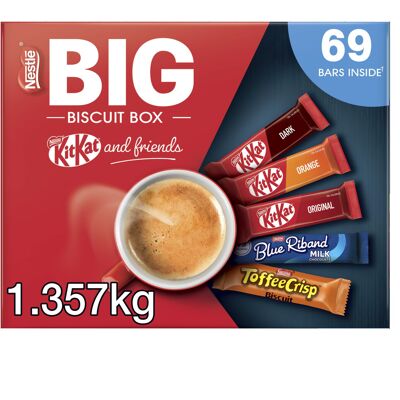 Nestle Nestlé Kitkat and Friends Big Biscuit Box 69 x Chocolate Biscuit Bars - KitKat Nestle Nestlé Kitkat and Friends Big Biscuit Box 69 x Chocolate Biscuit Bars - KitKat