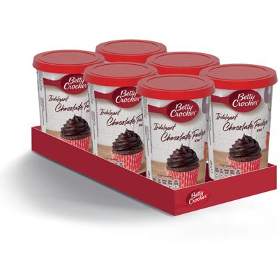 Betty Crocker Chocolate Fudge Icing 400g Pack of 6 Betty Crocker Chocolate Fudge Icing 400g Pack of 6