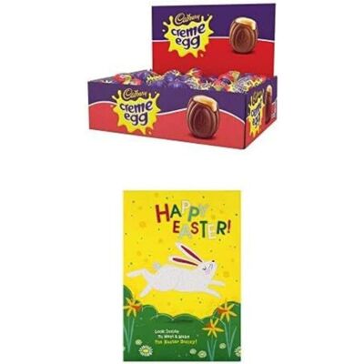 Cadbury Creme Egg, Box of 48 with Easter Activity Card from Hallmark - 'Make You Cadbury Creme Egg, Box of 48 with Easter Activity Card from Hallmark - 'Make You