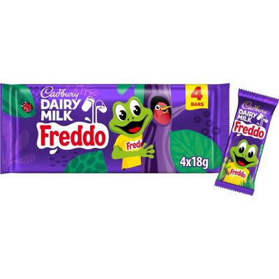 Cadbury Dairy Milk Freddo Chocolate Bar, Bitesize Treats (4 x 72 g) (Pack of 30) Cadbury Dairy Milk Freddo Chocolate Bar, Bitesize Treats (4 x 72 g) (Pack of 30)