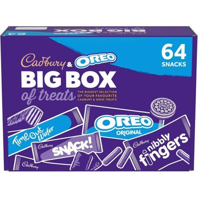 Cadbury & OREO Big Box of Treats, 64 Assorted Chocolates and Snacks, 1618 g (Pac Cadbury & OREO Big Box of Treats, 64 Assorted Chocolates and Snacks, 1618 g (Pac