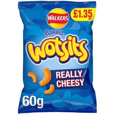 Walkers Wotsits Cheese Sharing 60g (Pack of 18) Walkers Wotsits Cheese Sharing 60g (Pack of 18)
