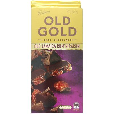 Candy Cadbury Old Gold Jamaica Rum and Raisin Dark Chocolate, 180g Candy Cadbury Old Gold Jamaica Rum and Raisin Dark Chocolate, 180g