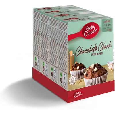 Betty Crocker Chocolate Chunk Muffin Cake Mix 335g (Pack of 4) Betty Crocker Chocolate Chunk Muffin Cake Mix 335g (Pack of 4)