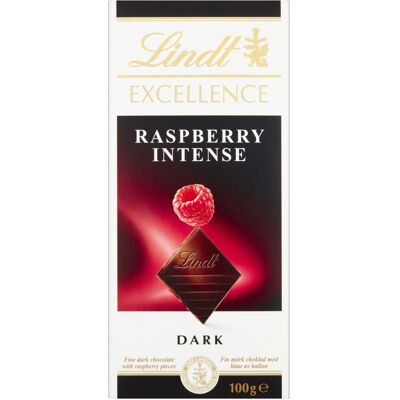 Lindt Excellence Dark Raspberry Chocolate Bar, 100g ? (Pack of 9) Lindt Excellence Dark Raspberry Chocolate Bar, 100g ? (Pack of 9)