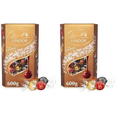 Lindt Lindor Assorted Chocolate Truffles Box Extra Large - Approx 48 balls, 600g Lindt Lindor Assorted Chocolate Truffles Box Extra Large - Approx 48 balls, 600g