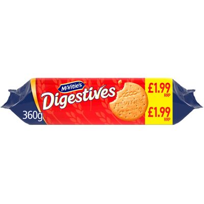 McVities McVitie's Digestives Biscuits 360g (Pack of 12) McVities McVitie's Digestives Biscuits 360g (Pack of 12)