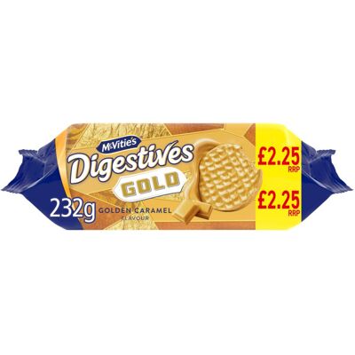 McVities McVitie'sGold Digestive Biscuit 232g (Pack of 12) McVities McVitie'sGold Digestive Biscuit 232g (Pack of 12)