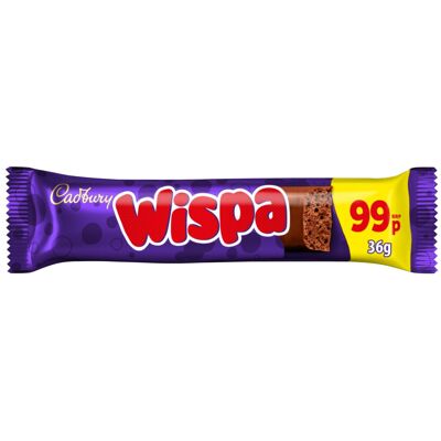 Cadbury Wispa Chocolate Bar 36g (Pack of 48) Cadbury Wispa Chocolate Bar 36g (Pack of 48)