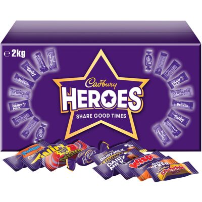 Cadbury Heroes Chocolate Bulk Share Box Assorted MiniSize Milk Chocolate Ba Cadbury Heroes Chocolate Bulk Share Box Assorted MiniSize Milk Chocolate Ba