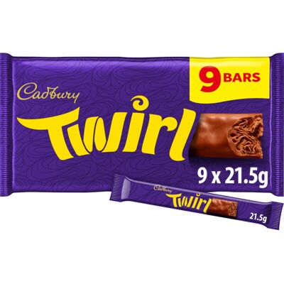 Cadbury Twirl Milk Chocolate Bar, The Creamy Taste, of Single Bars Cadbury Twirl Milk Chocolate Bar, The Creamy Taste, of Single Bars