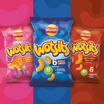 Walkers Wotsits Really Cheesy Multipack Snacks Crisps 6x165g Walkers Wotsits Really Cheesy Multipack Snacks Crisps 6x165g