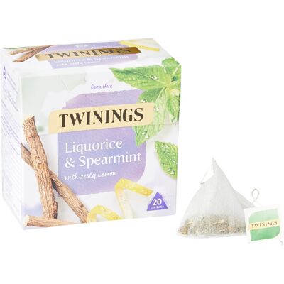 Twinings Liquorice and Spearmint Herbal Tea Bags - 20 Tea Bags Twinings Liquorice and Spearmint Herbal Tea Bags - 20 Tea Bags