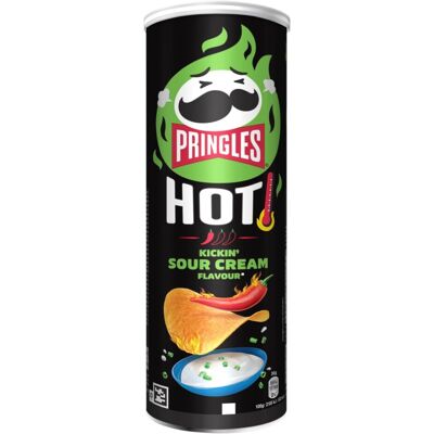 Pringles Hot Kickin Sour Cream Flavour 160g Pringles Hot Kickin Sour Cream Flavour 160g