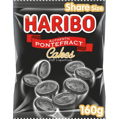 Haribo Liquorice Pontefract Cake 160g Haribo Liquorice Pontefract Cake 160g