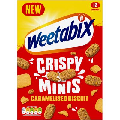 Weetabix Crispy Minis Caramelised Biscuit Breakfast Cereal 500g Weetabix Crispy Minis Caramelised Biscuit Breakfast Cereal 500g