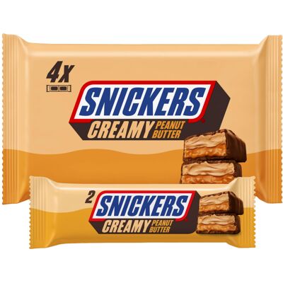 Snickers Creamy Peanut Butter & Milk Chocolate Snack Bars Multipack Snickers Creamy Peanut Butter & Milk Chocolate Snack Bars Multipack
