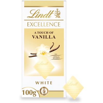 Lindt EXCELLENCE White Chocolate Bar with a Touch of Madagascan Vanilla - 100 g Lindt EXCELLENCE White Chocolate Bar with a Touch of Madagascan Vanilla - 100 g