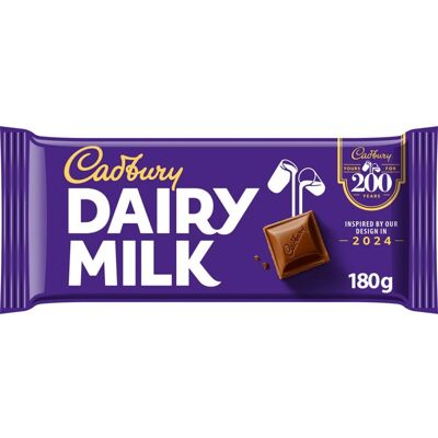 Cadbury Dairy Milk Chocolate Bar Creamy and Smooth Milk Chocolate 180 Cadbury Dairy Milk Chocolate Bar Creamy and Smooth Milk Chocolate 180