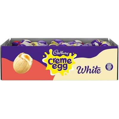Cadbury White Chocolate Creme Eggs, Perfect for Easter Egg Hunts, Bulk Buy (Pack Cadbury White Chocolate Creme Eggs, Perfect for Easter Egg Hunts, Bulk Buy (Pack