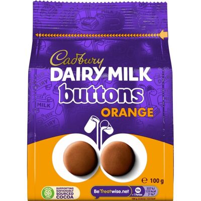 Cadbury Dairy Milk Chocolate Orange Flavour Giant Buttons, Sharing Cadbury Dairy Milk Chocolate Orange Flavour Giant Buttons, Sharing