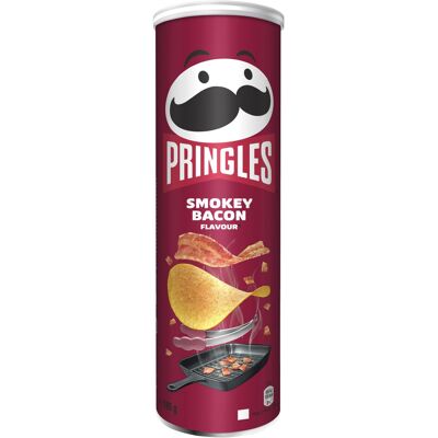 Pringles Smokey Bacon Flavour Crisps 185g, Packaging May Vary Pringles Smokey Bacon Flavour Crisps 185g, Packaging May Vary