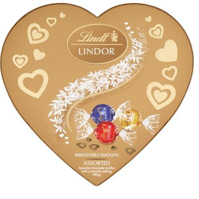 Lindt Lindor Assorted Heart Box Chocolate Truffles – 200g Box Lindt Lindor Assorted Heart Box Chocolate Truffles – 200g Box