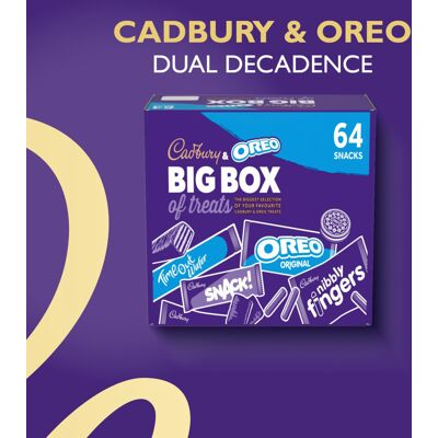 Cadbury OREO Big Box of Treats 64 Assorted Chocolates and Snacks 1790 Cadbury OREO Big Box of Treats 64 Assorted Chocolates and Snacks 1790