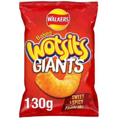Walkers Wotsits Giants Sweet & Spicy Snacks Crisps Walkers Wotsits Giants Sweet & Spicy Snacks Crisps