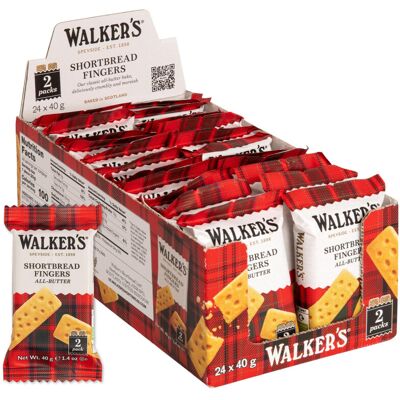 Walkers Walker's Shortbread Fingers – Twin Pack Biscuits, Traditional Pure Walkers Walker's Shortbread Fingers – Twin Pack Biscuits, Traditional Pure