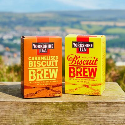 Yorkshire Tea Caramelised Biscuit Brew Flavoured Tea Bags, 4 Boxes of Yorkshire Tea Caramelised Biscuit Brew Flavoured Tea Bags, 4 Boxes of