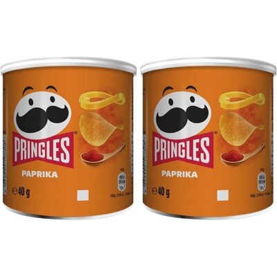 Pringles Sweet Paprika Paprika Chips 12 small cans for on the go Pringles Sweet Paprika Paprika Chips 12 small cans for on the go