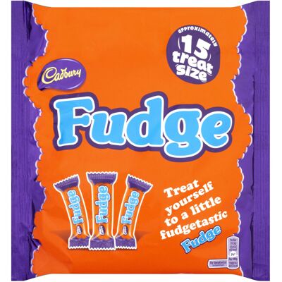 Cadbury Fudge Treatsize Chocolate 15 Bar, Rich Chocolate & Creamy Cadbury Fudge Treatsize Chocolate 15 Bar, Rich Chocolate & Creamy