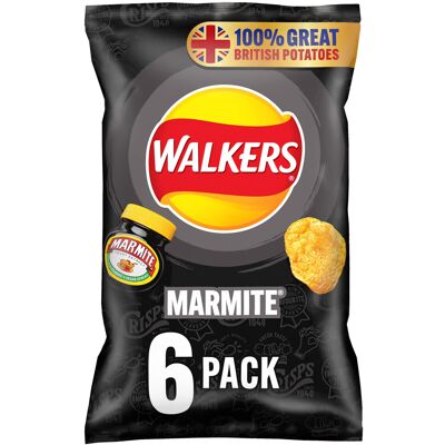 Walkers Marmite Crisps, 25g (Pack 6) Walkers Marmite Crisps, 25g (Pack 6)