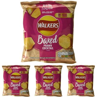 Walkers Oven Baked Prawn Cocktail Crisps, 6 x 22g (Pack 4) Walkers Oven Baked Prawn Cocktail Crisps, 6 x 22g (Pack 4)