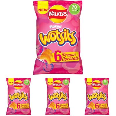 Walkers Wotsits Prawn Cocktail Snacks Crisps 6X13.5g (Pack 4) Walkers Wotsits Prawn Cocktail Snacks Crisps 6X13.5g (Pack 4)