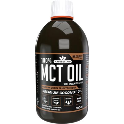 Natures Aid MCT Oil 500ml Hazelnut - Add to Coffee Shakes Smoothies or Dressings Natures Aid MCT Oil 500ml Hazelnut - Add to Coffee Shakes Smoothies or Dressings