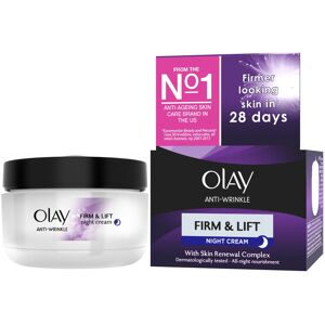 Olay Anti-Wrinkle Firm & Lift Night Cream 50 ml - Dermatologically Tested, Reduc Olay Anti-Wrinkle Firm & Lift Night Cream 50 ml - Dermatologically Tested, Reduc
