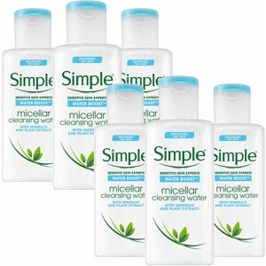 Simple Water Boost Cleansing Micellar Water, 6 pack of 200ml Simple Water Boost Cleansing Micellar Water, 6 pack of 200ml